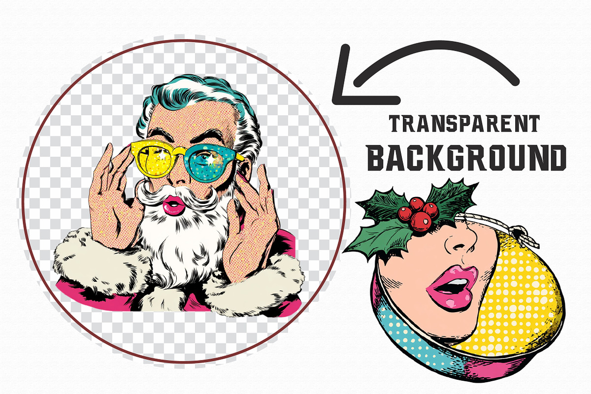 Pop Art Christmas 2026 Clipart, an Illustration by Libby Wishes (Photo 5 of 7)
