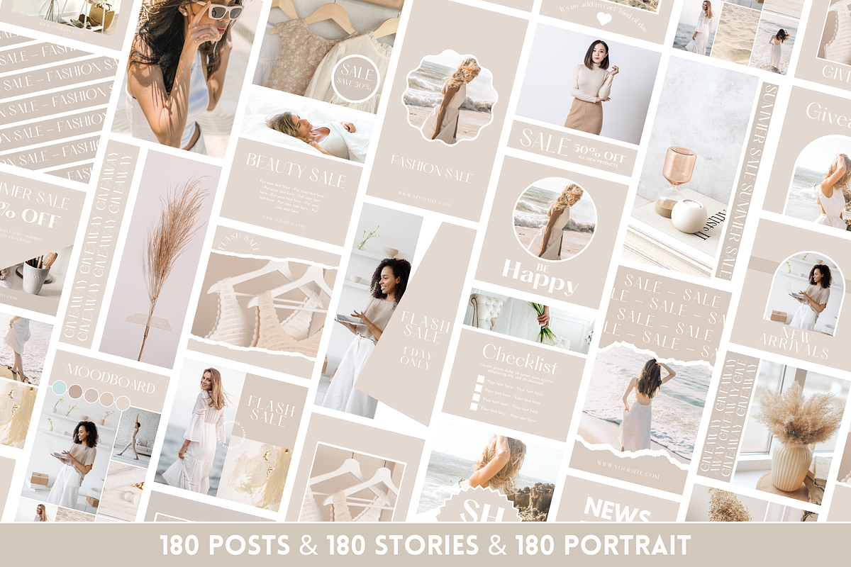 Light Beige Instagram Templates preview 4