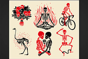 Skeletons` Logos Collection #3, an Illustration by Moloko88 (Thumbnail 2 of 3)