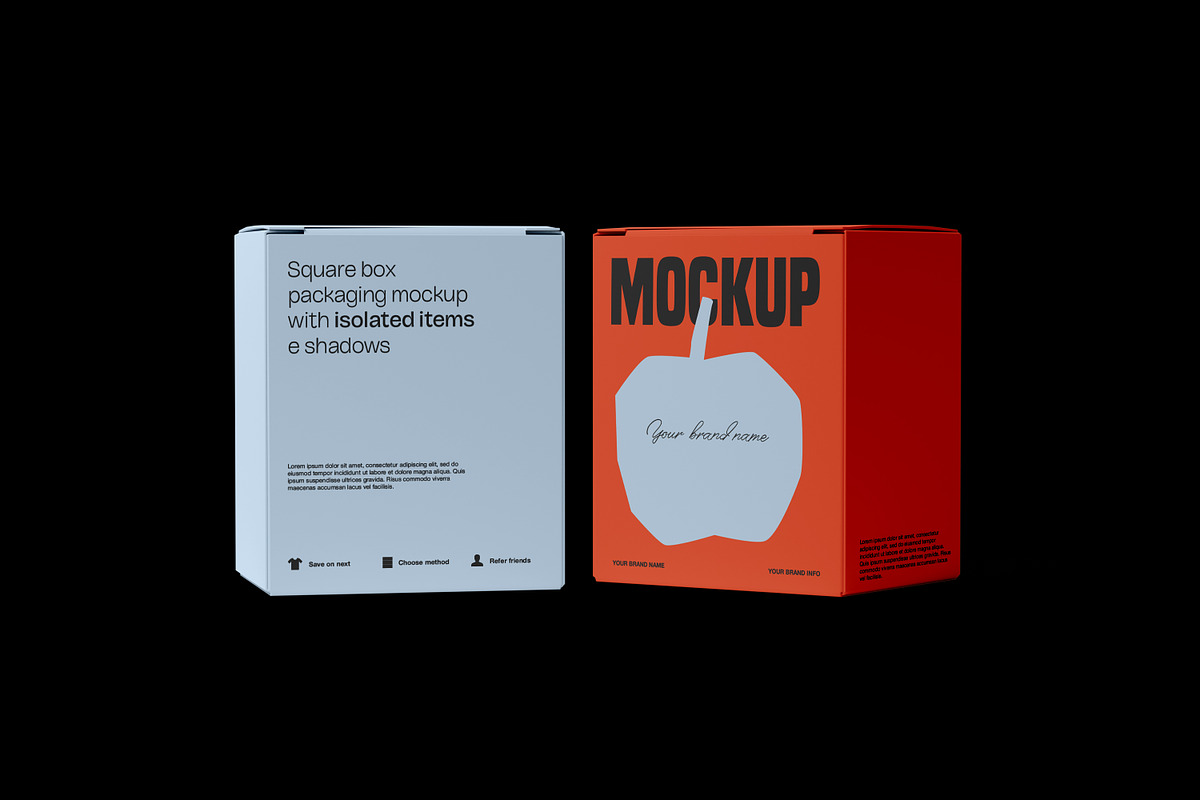 Product Box Packaging Mockup Kit, a Packaging Mockup by Catkie - Digital Art (Photo 4 of 6)