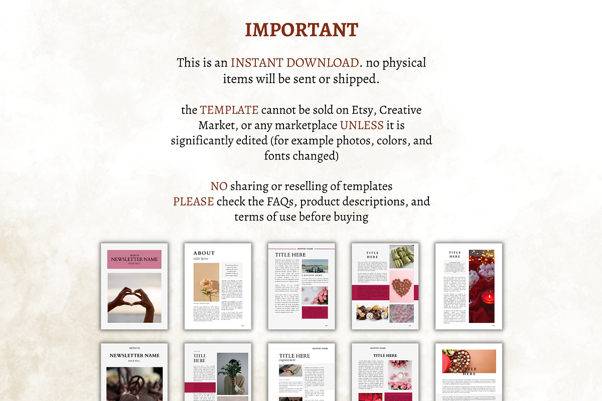 Minimalistic Newsletter Template, a Design Template by Digital By Nikoleta (Photo 20 of 22)