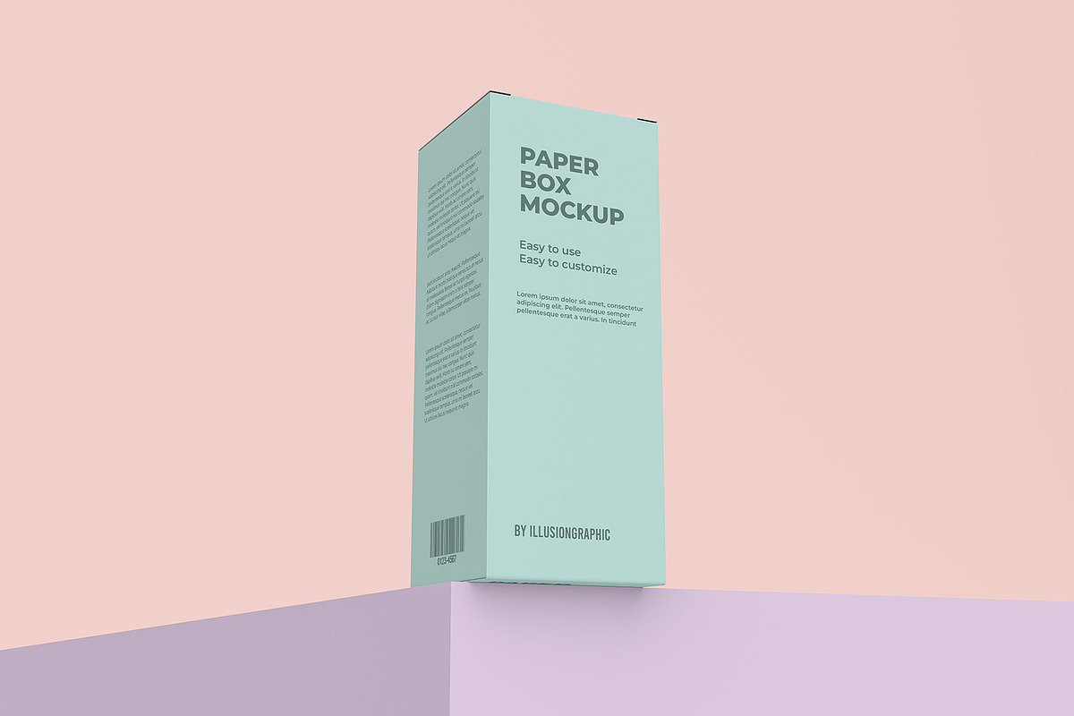 Paper Box Mockup - 8 views, a Packaging Mockup by Illusiongraphic (Photo 7 of 21)