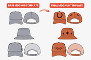 Essential Headwear Vector Mockup, an Illustration by S.i. Graphics (Thumbnail 3 of 6)