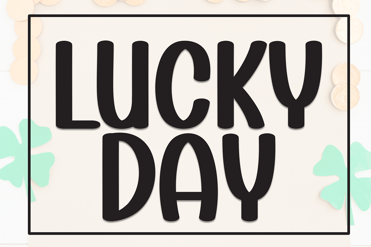 Lucky Day | Script Font, a Script Font by Scratchones (Photo 1 of 8)