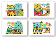 10 Amusement Park Illustration, a Decorative Illustration by denayunebgt (Thumbnail 2 of 4)