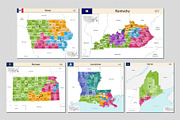 All maps of the United States, an Education Illustration by brichuas (Thumbnail 8 of 12)