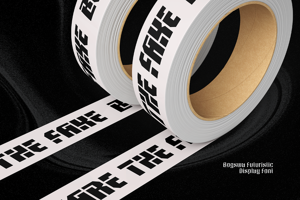 CF Bogswa - Futuristic Display Font, a Sans Serif Font by Indotype Foundry (Photo 4 of 10)
