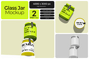 Glass Jar Mockup, a Packaging Mockup by Bartama Graphic (Thumbnail 1 of 3)