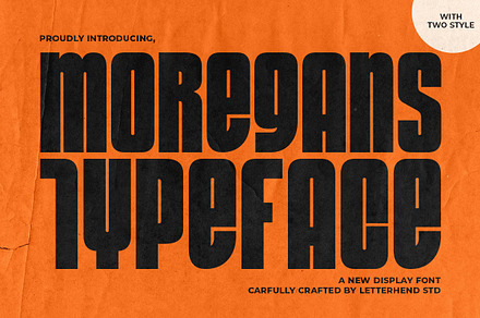 Moregans Typeface, a Sans Serif Font by Letterhend Studio