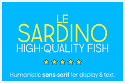 Le Sardino - Font for display & text, a Sans Serif Font by Suolahti Type (Thumbnail 1 of 7)