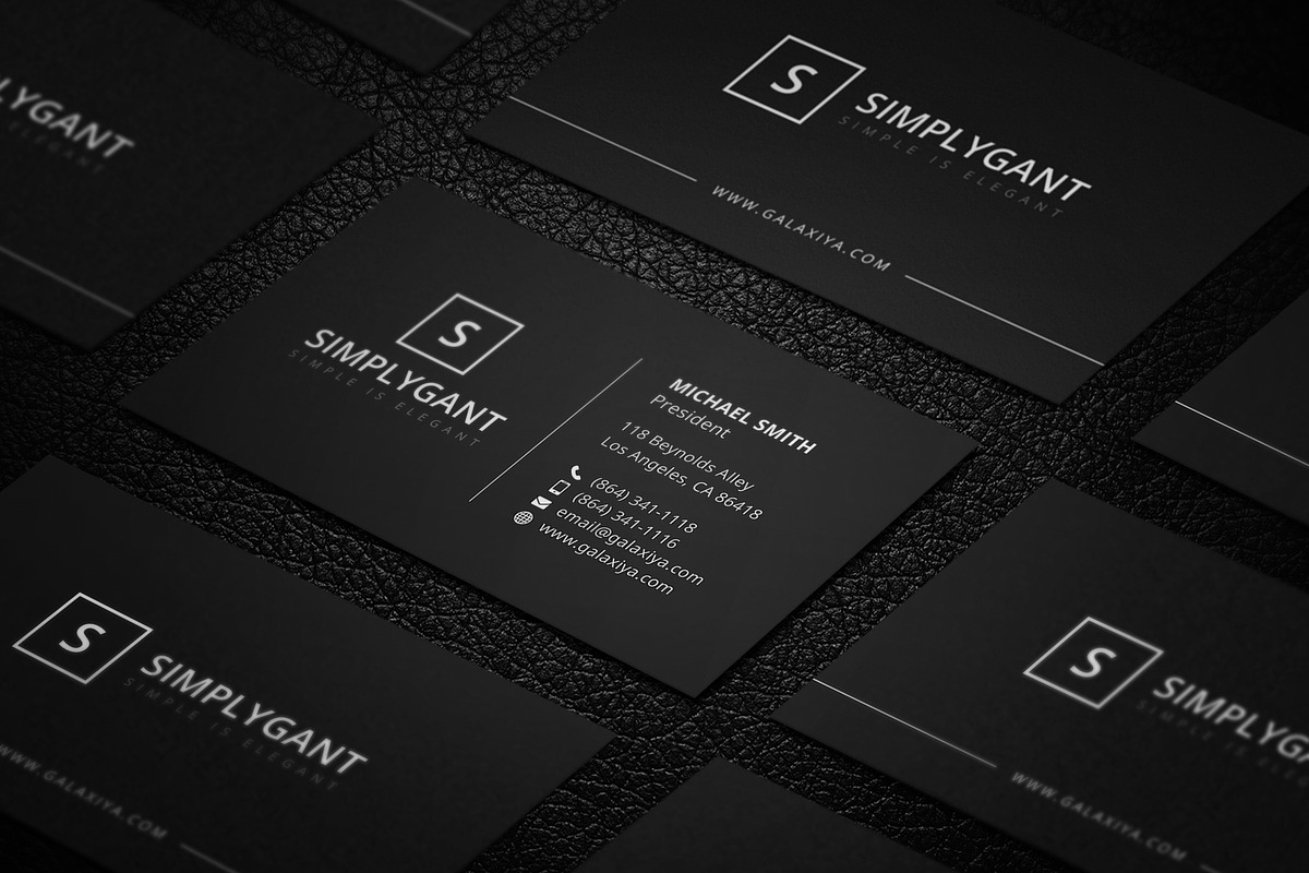 Modern Professional Business Cards, a Stationery Template by Galaxiya (Photo 15 of 17)