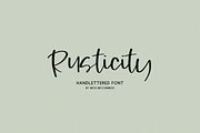 Rusticity Script, a Handwritten Font by Beck McCormick (Thumbnail 1 of 10)