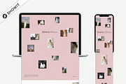 Soft & Romantic Showit Template, an App Template by Seventh Made (Thumbnail 1 of 4)
