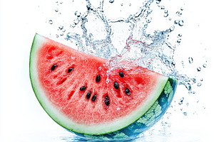 Refreshing Watermelon Splash Summer, a Food & Drink Photo by Pixeness Studio