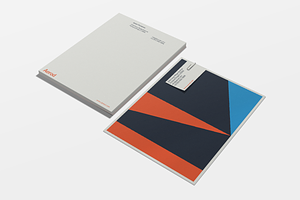 Modern Color Block Stationery Set