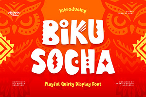 Biku Socha - display font