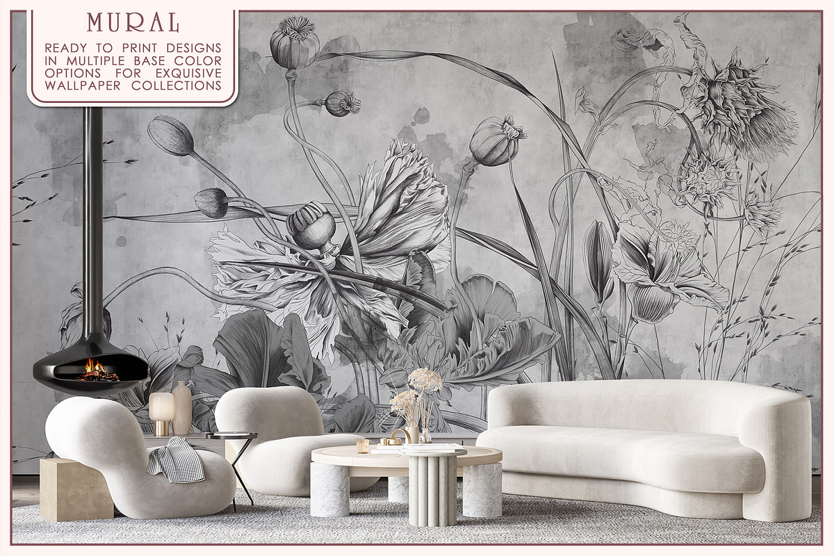 Fresco collection Flower symphony, a Wallpaper Graphic by Natalia0307 (Photo 8 of 14)