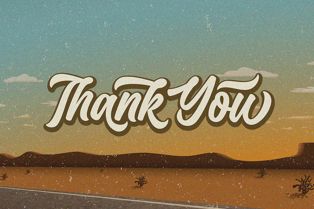 Hundred Miracles - Urban Restro Font, a Script Font by Subectype Studio (Photo 11 of 11)