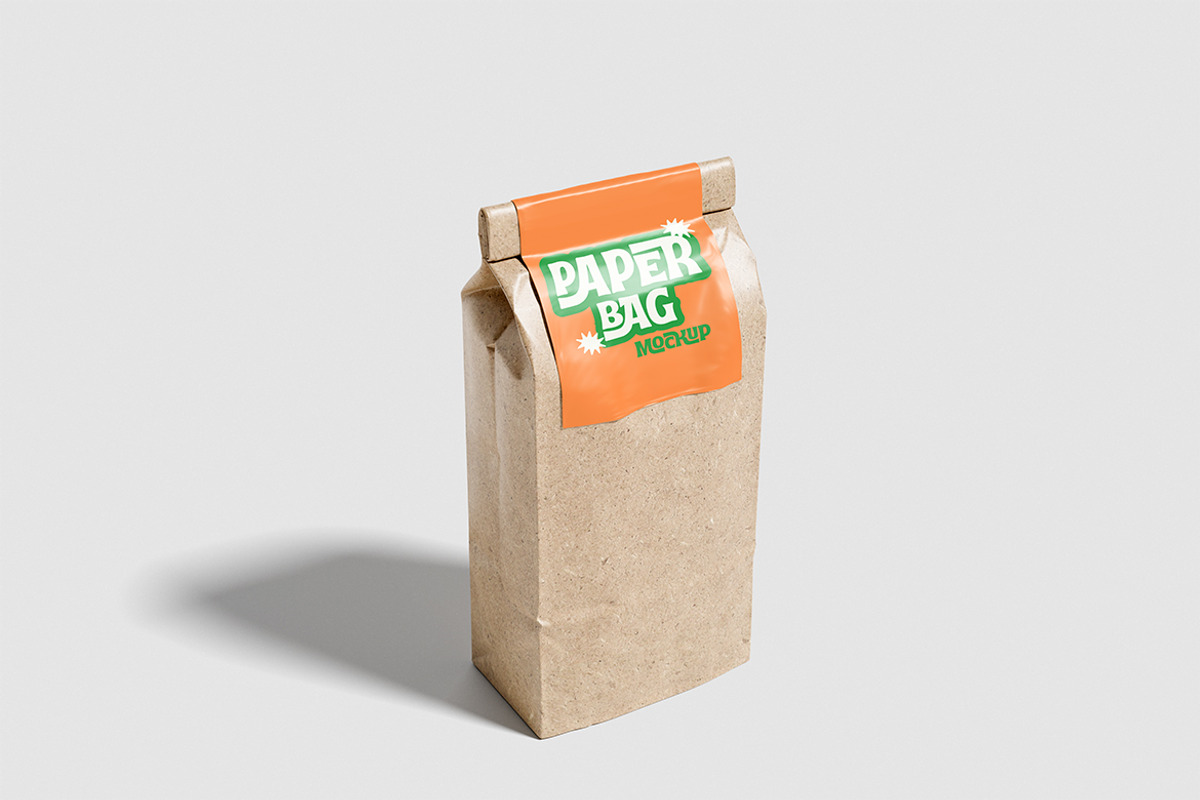 Long Paper Bag Mockup, a Packaging Mockup by HanaSaka_Studio (Photo 5 of 5)