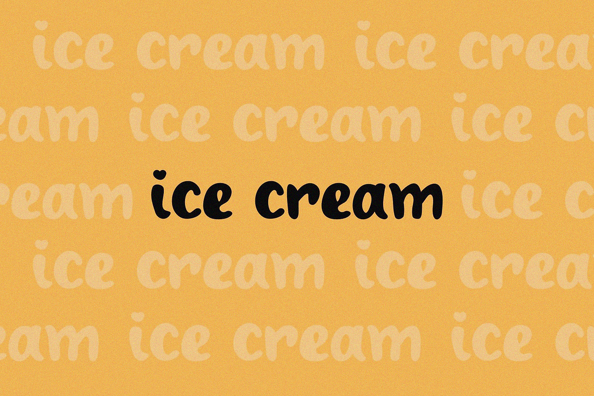 Ice Cream Handwritten Font, a Handwritten Font by Ruddean2109 (Photo 7 of 10)