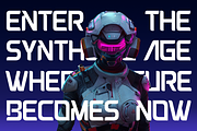 Mecha - Futuristic Tech Display Font, a Sans Serif Font by Font Liner (Thumbnail 2 of 9)