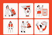 Industrial Illustrations Art, a Person Illustration by Vectors Market (Thumbnail 7 of 10)