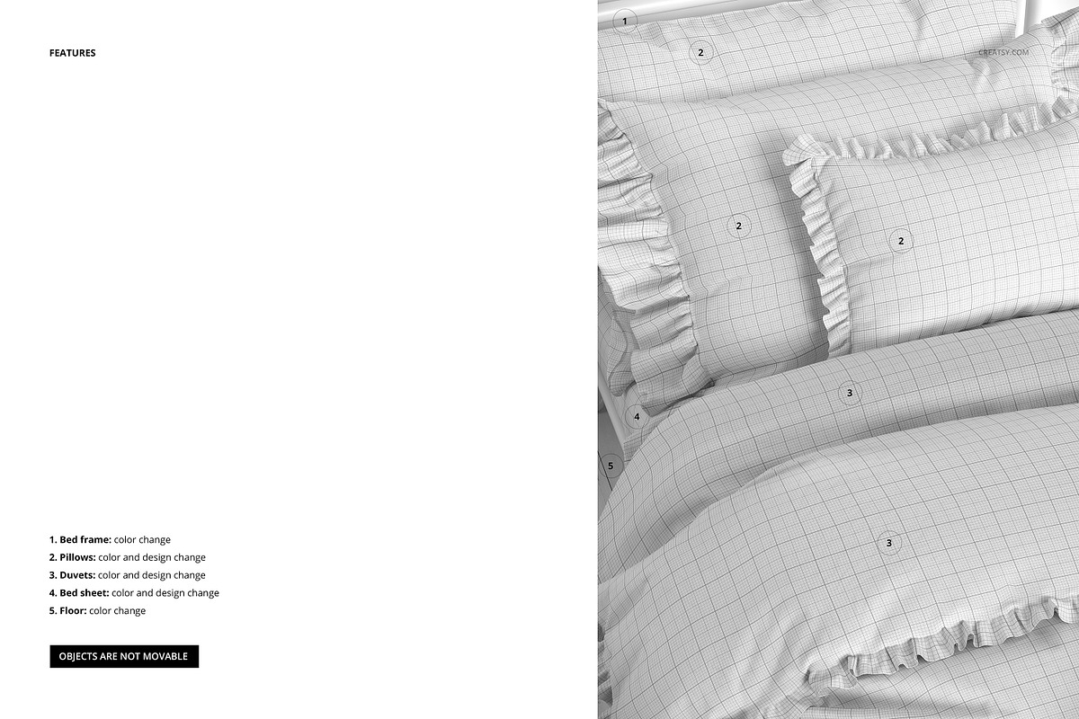 Pillows & Duvet Covers Mockup, a Household Mockup by creatsy5 (Photo 3 of 6)