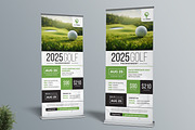 Golf Roll Up Banner, a Stationery Template by Aarley Kaiven (Thumbnail 1 of 2)