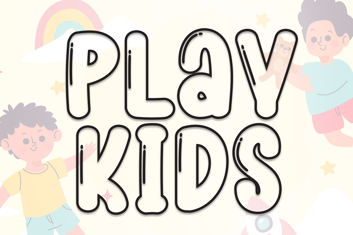 Play Kids | Script Font, a Script Font by Scratchones (Photo 1 of 8)