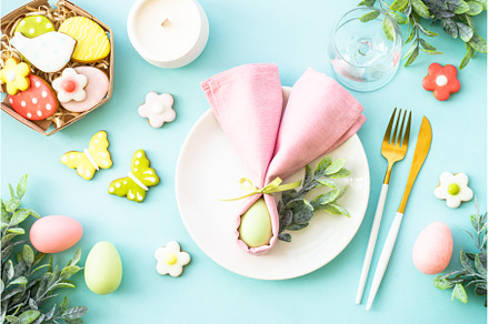 Easter table setting, Easter food, a Food & Drink Photo by Nadia-nb