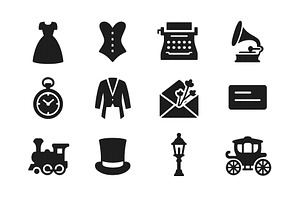 Vintage elements including clothing, an Illustration by ZinetroN