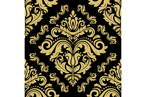 Orient Damask Seamless Vector