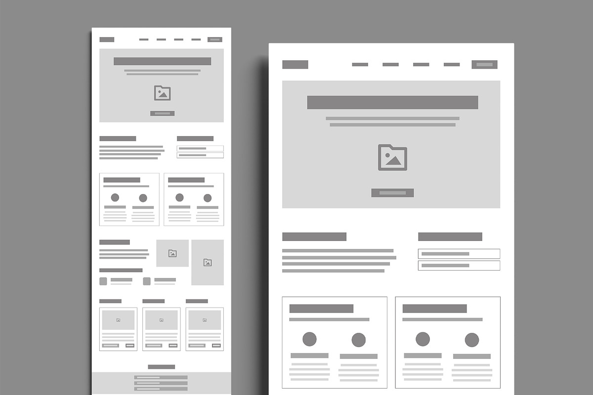 Wireframe Portfolio for Designers preview 2