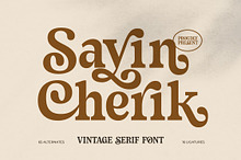 Sayin Cherik Vintage Serif Font