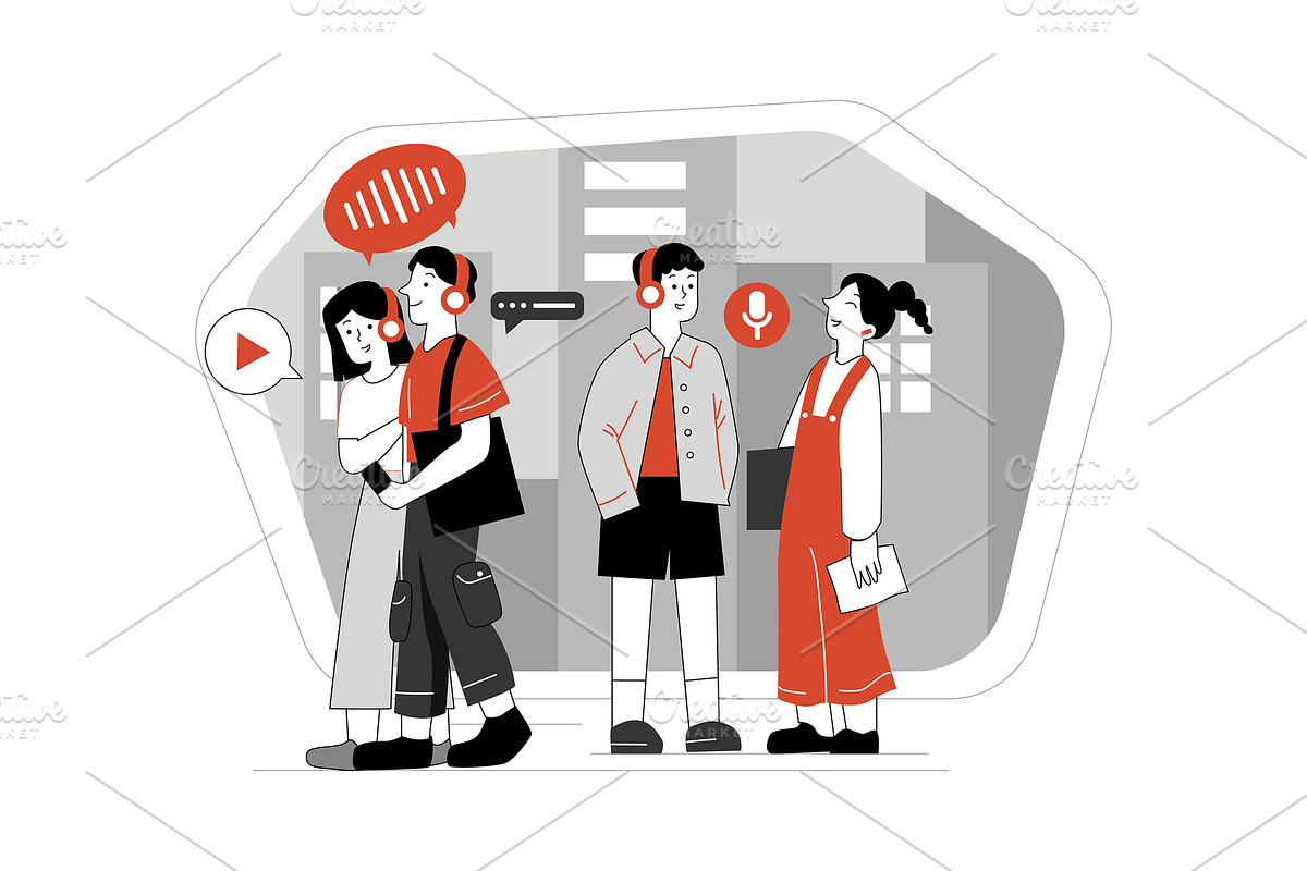 M275_Podcast Illustrations, a Person Illustration by hoangpts (Photo 6 of 11)