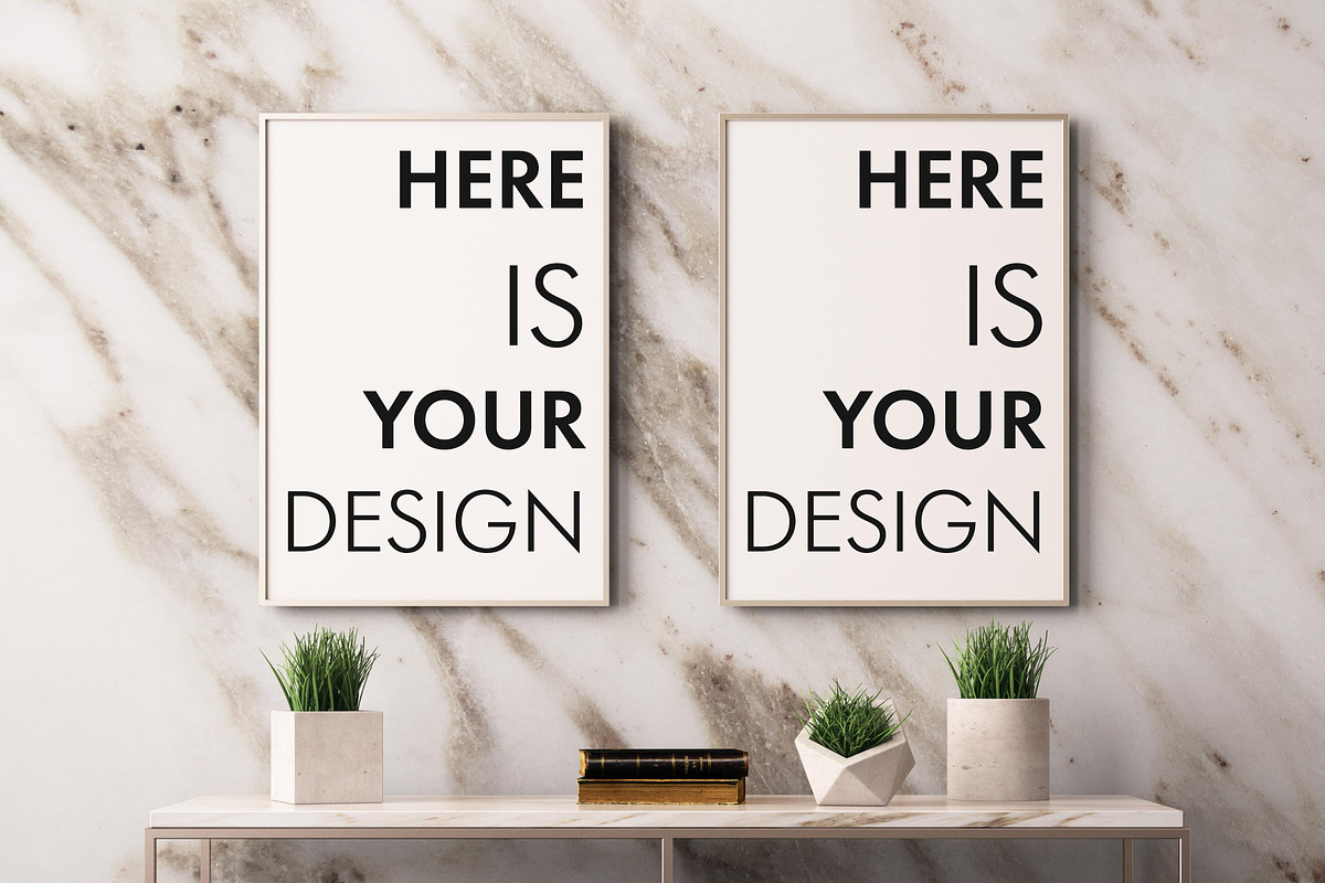 Mock up poster with a console table, a Print Template by FilL239 (Photo 7 of 7)