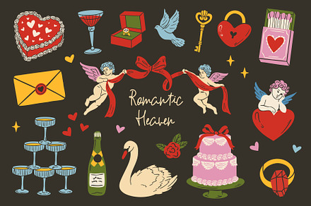 Cute Valentines Day Clipart, an Object Graphic by AnnArt