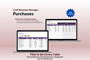 Craft Business Manager - Excel, an App Template by Ardent Workshop (Thumbnail 4 of 9)