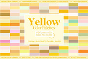 Yellow Color Palette Library, a Print Template by Hell Yeah Designs (Thumbnail 1 of 10)