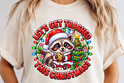 Funny Raccoon Christmas PNG Clipart, an Object Graphic by Zahyl Studio (Thumbnail 2 of 7)