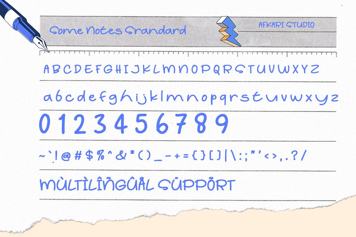 Some Notes - Handwritten Marker Font, a Handwritten Font by Afkari Studio (Photo 6 of 10)