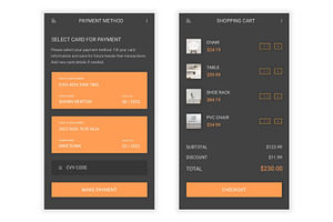 Furniture Store & Ecommerce Psd App