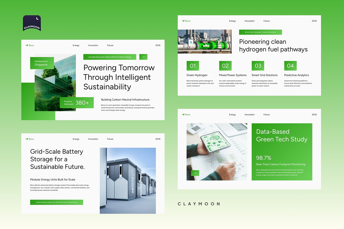 Renewable Energy Pitch Deck, a Presentation Template by Claymoon Lab (Photo 3 of 7)