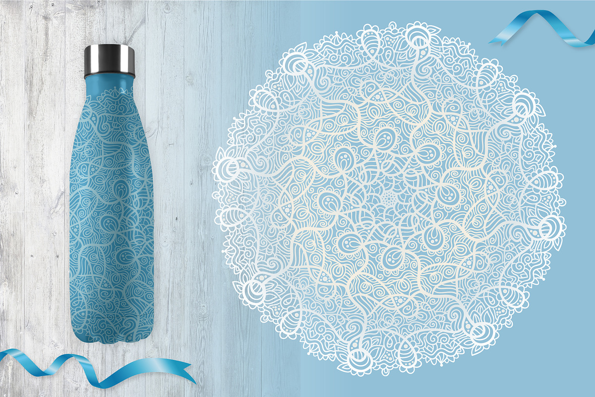 Big hand drawn Mandala set, a Decorative Illustration by natsa (Photo 9 of 14)