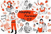 FARM ANIMALS, an Animal Illustration by IPVector (Thumbnail 2 of 8)