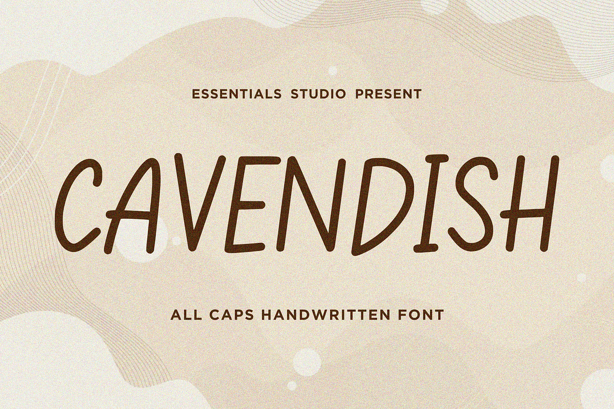 CAVENDISH, a Script Font by Essentials Studio (Photo 1 of 8)