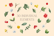 Winter Foliage Holiday Graphics, an Illustration by Lavender And Sea (Thumbnail 4 of 4)
