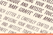 Baby Giraffe Font, a Handwritten Font by Canned Cat (Thumbnail 3 of 4)
