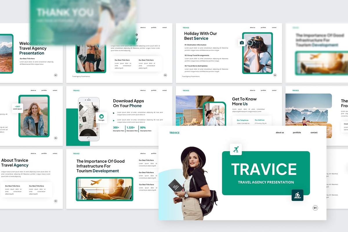 Trevice - Travel Agency Google Slide, a Presentation Template by SquidPixey (Photo 4 of 6)