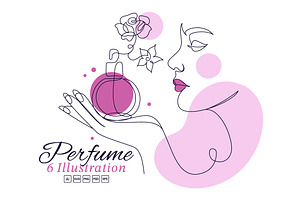 6 Perfume Vector Illustration, an Object Illustration by denayunebgt